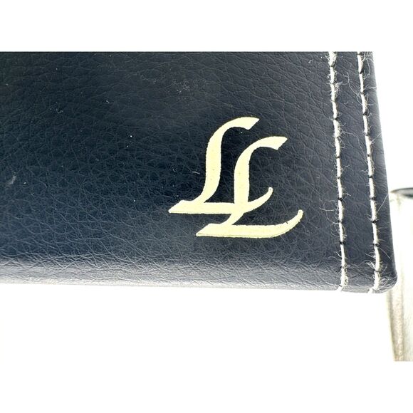 Lisa Loeb Hard Leather Rectangle Top-Stiching Eyeglasses Sunglasses Case - Picture 8 of 9